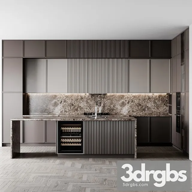 Kitchen Modern203 3D Model Free