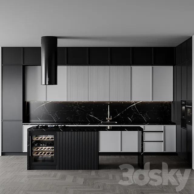 kitchen modern208 3D Model