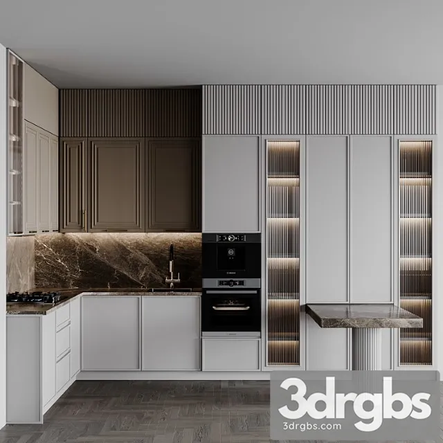 Kitchen Modern214 1 3D Model Free