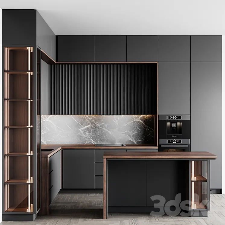 kitchen modern225 3D Model Free