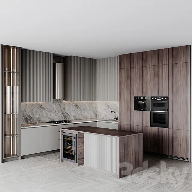 kitchen modern250 3D Model