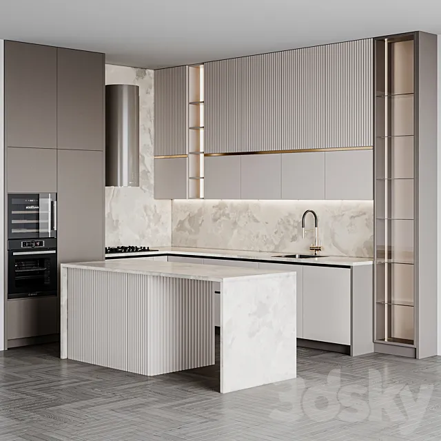 kitchen modern273 3D Model