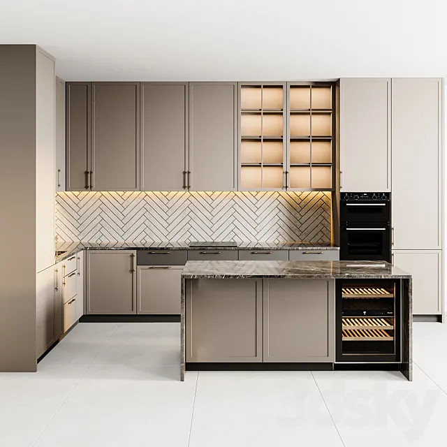 kitchen modern43 3D Model