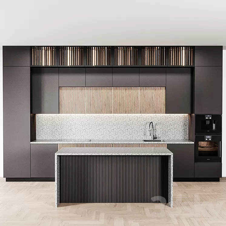 kitchen modern86 3D Model Free