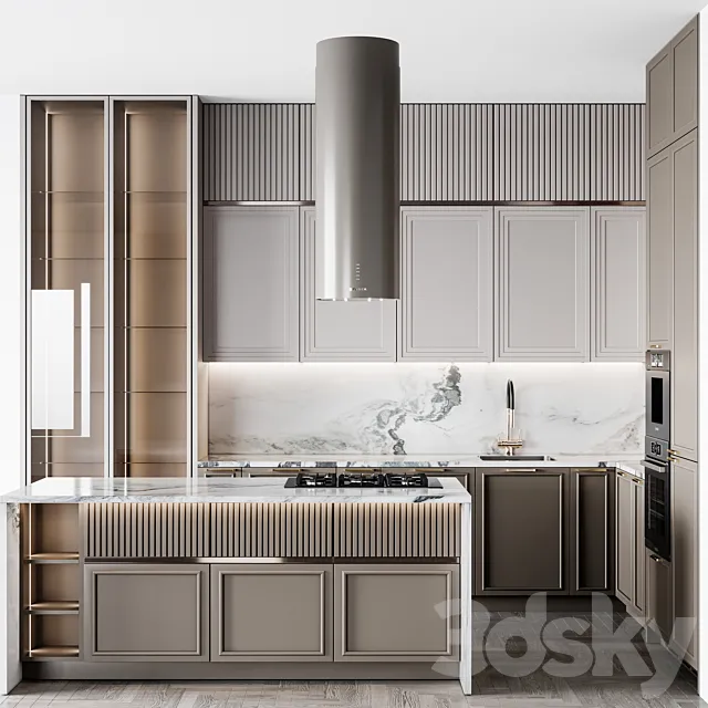 kitchen Neoclassic 282 3D Model