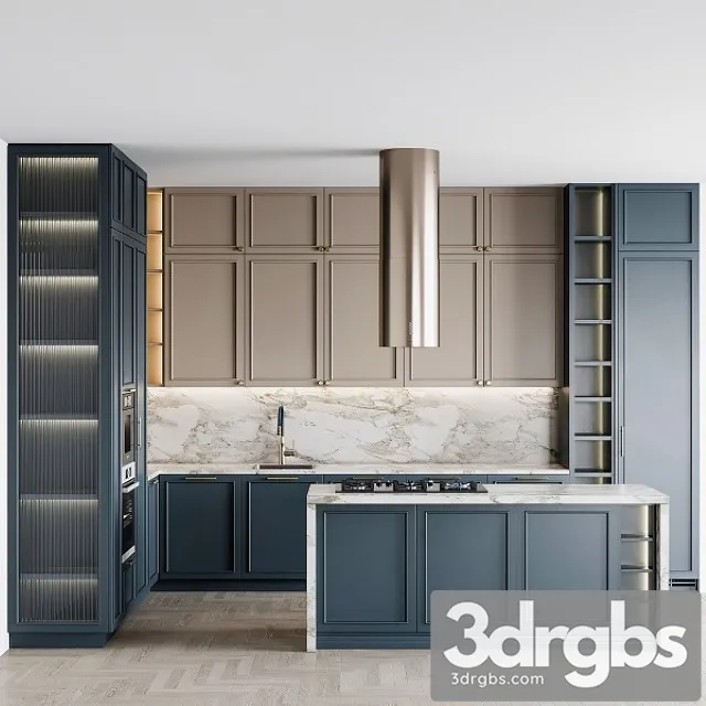 Kitchen Neoclassic145 3D Model Free
