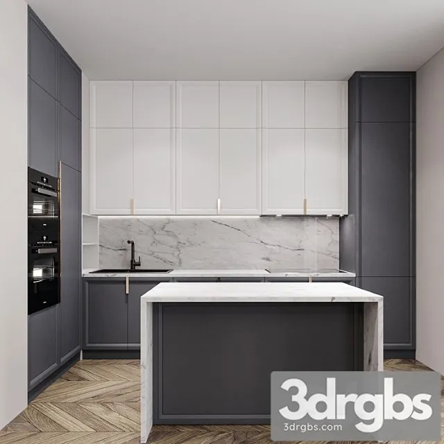 Kitchen neoclassical 3D Model Free