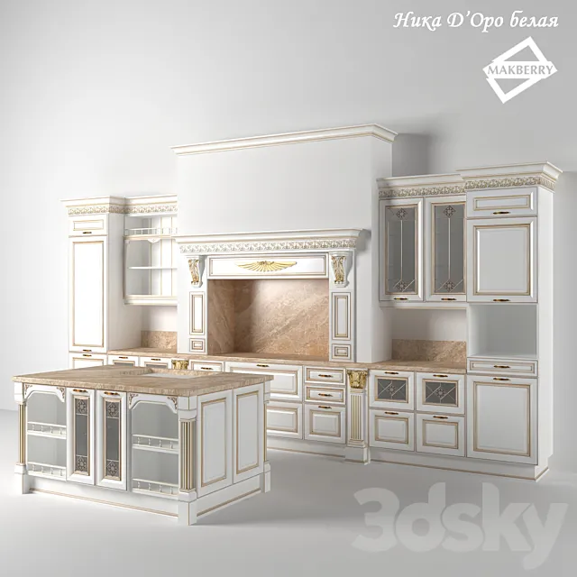 Kitchen Nick D'Oro White. 3DModel