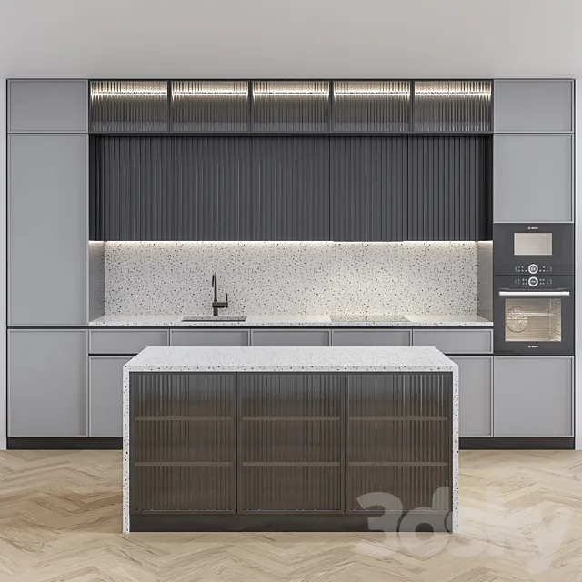 Kitchen No.1 - Gray Terazzo Free Download