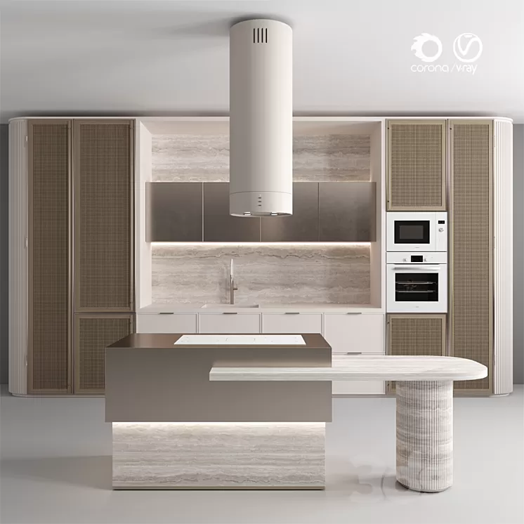 Kitchen No. 107 3D Model Free