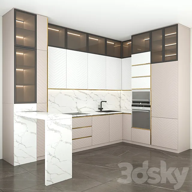 Kitchen No. 2 3D Model