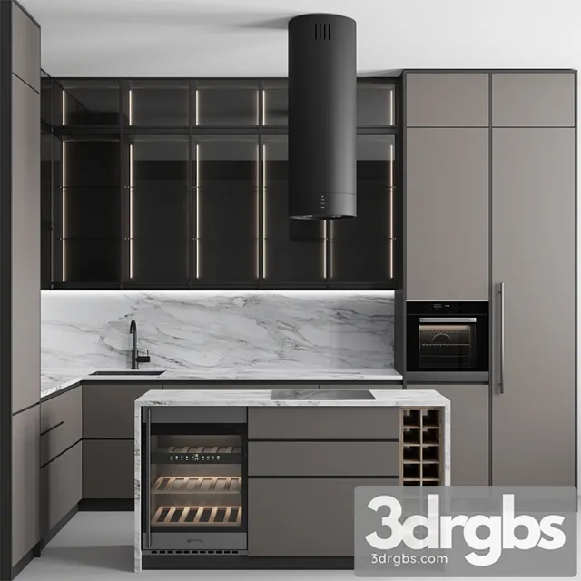 Kitchen no. 34 3D Model Free