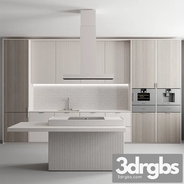 Kitchen No 82 Pastel 3D Model Free