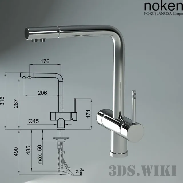 kitchen - Noken Osmosis kitchen fauset 3D Model