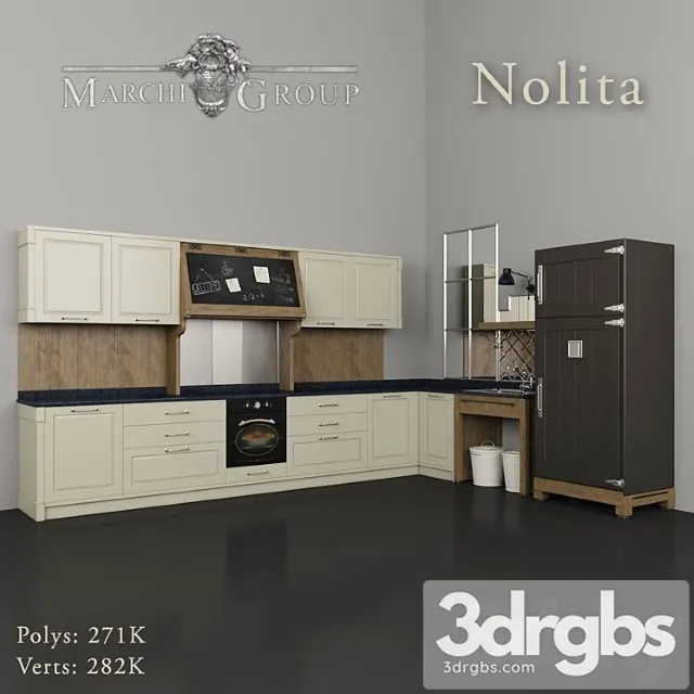 Kitchen Nolita Marshi Group 3D Model Free