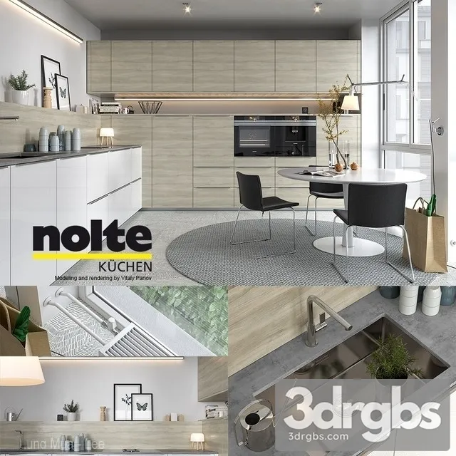Kitchen Nolte Artwood 02 3D Model Free