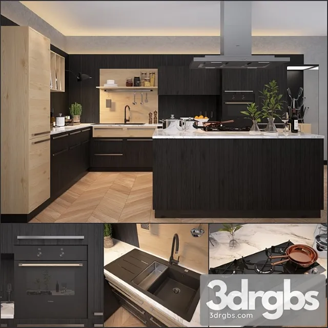 Kitchen nolte - neo chalet 3D Model Free