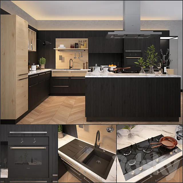 Kitchen Nolte - Neo Chalet 3D Model
