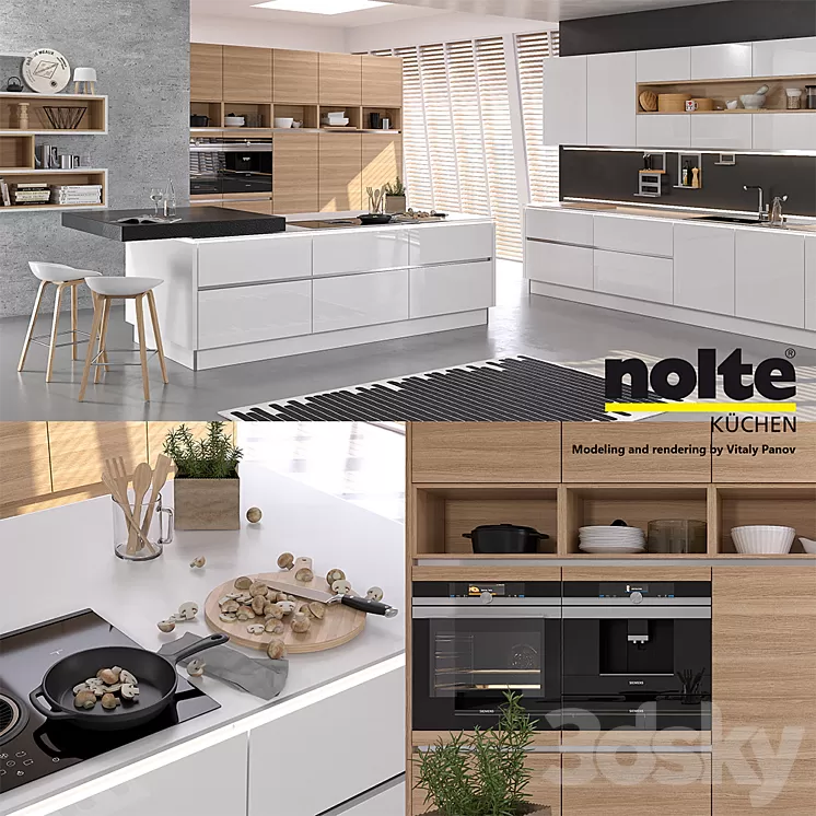 Kitchen NOLTE Nova Lack (vray GGX corona PBR)
