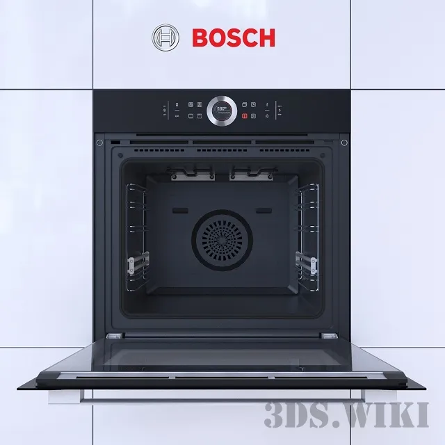 kitchen - Oven Bosch HBG633BB1 3D Model