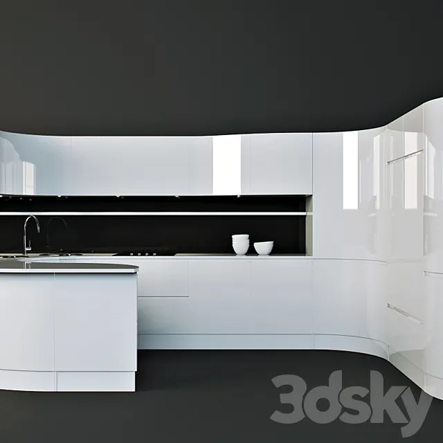 Kitchen Pedini - Artika 3D Model