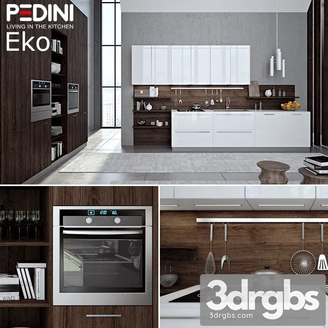 Kitchen Pedini Eko Set3 3D Model Free