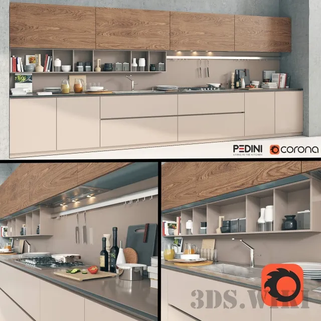 kitchen - Pedini kitchen 3D Model