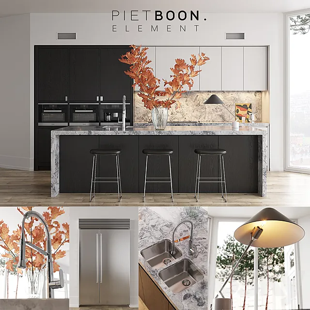 Kitchen Piet Boon ELEMENT (vray GGX. corona PBR) 3DModel