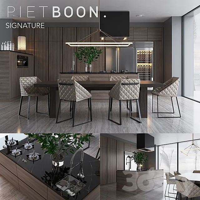 Kitchen Piet Boon SIGNATURE (vray GGX. corona PBR) 3DModel