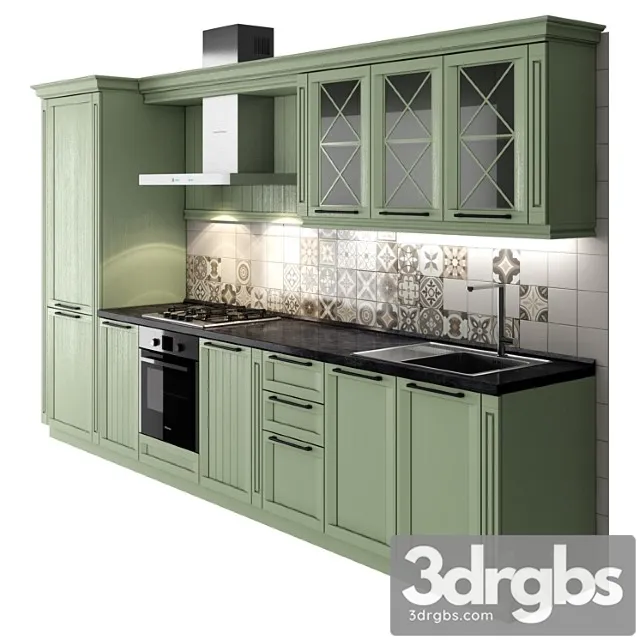 Kitchen Portofino 2 3D Model Free
