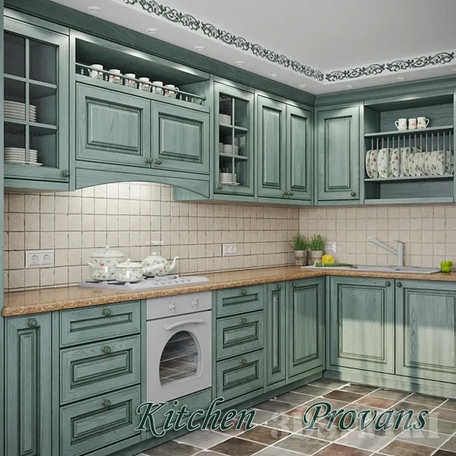 kitchen - Provence style kitchen 3D Model