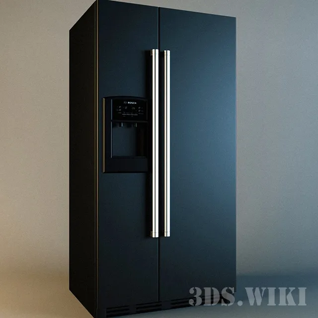 kitchen - Refrigerator BOSCH KAN 58A55 3D Model