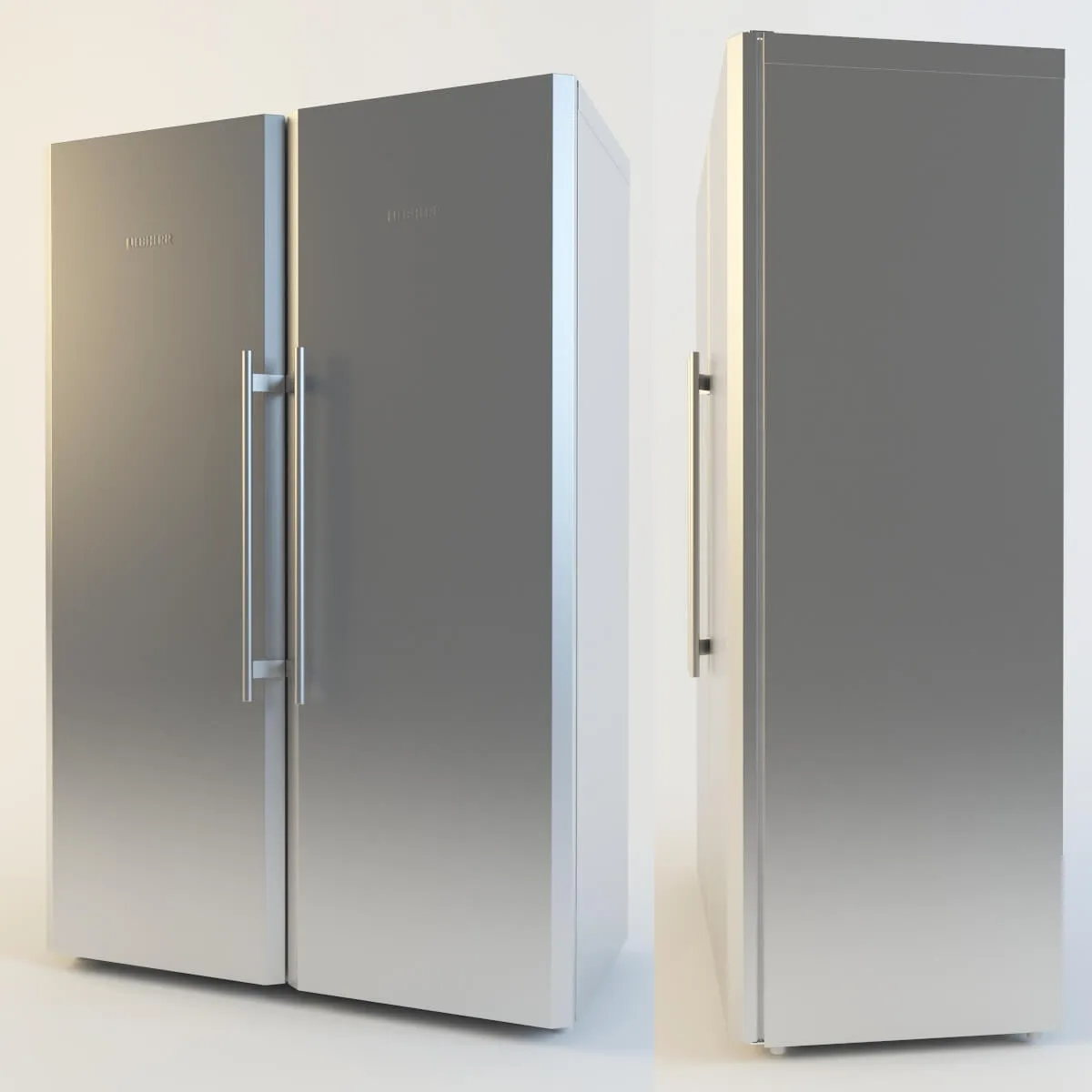 kitchen - Refrigerator Liebherr SBSesf 3D Model
