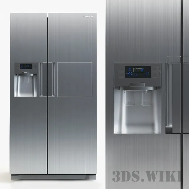 kitchen - Refrigerator Samsung RSH7ZNRS 3D Model