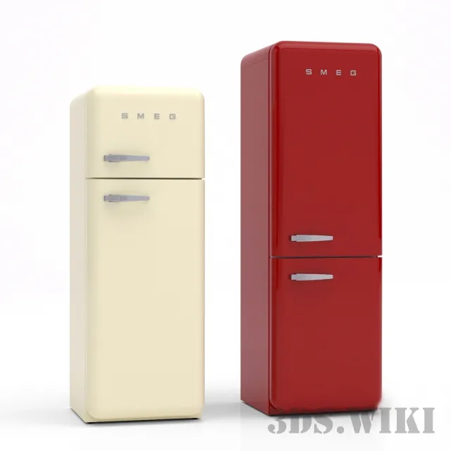 kitchen - Refrigerator SMEG 3D Model
