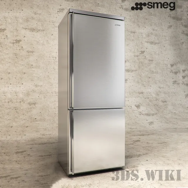 kitchen - Refrigerator Smeg FA390X2 3D Model