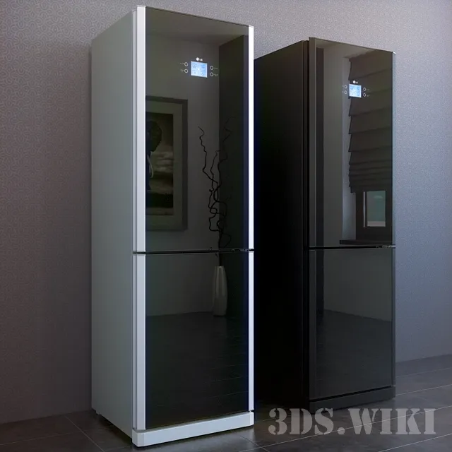 kitchen - Refrigerators LG GA-B409TGMR 3D Model