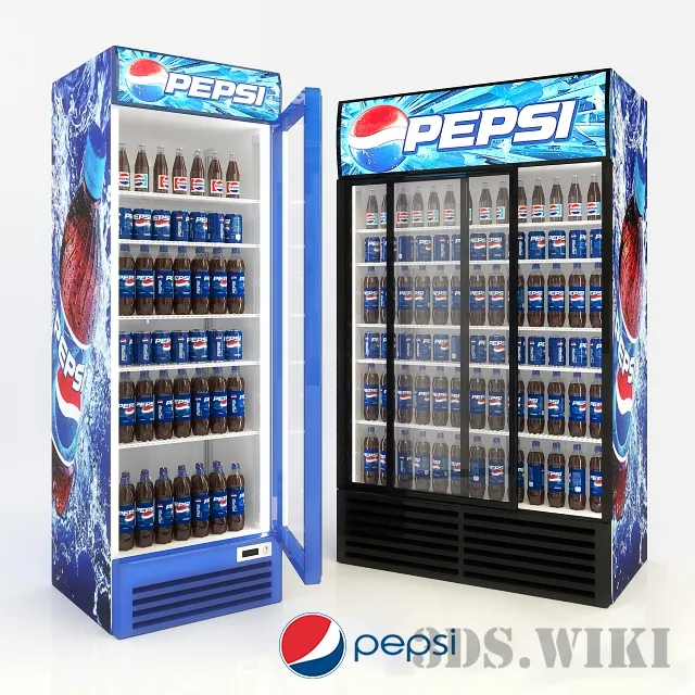 kitchen - Refrigerators Pepsi 3D Model