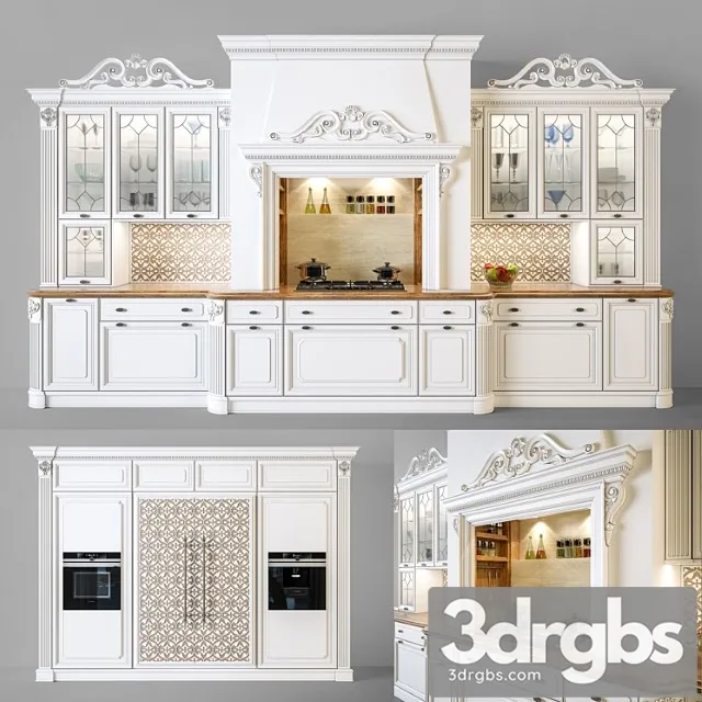 Kitchen Regina Dama Delite Prestigio Prestige 2 3D Model Free