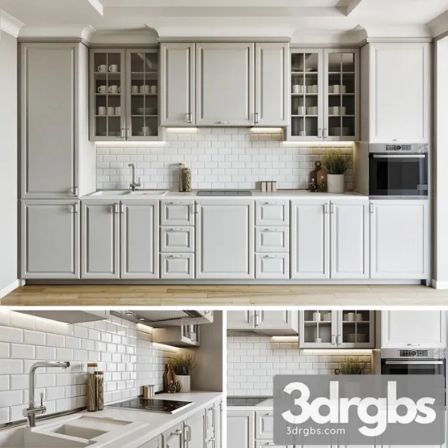 Kitchen room 01 3D Model Free