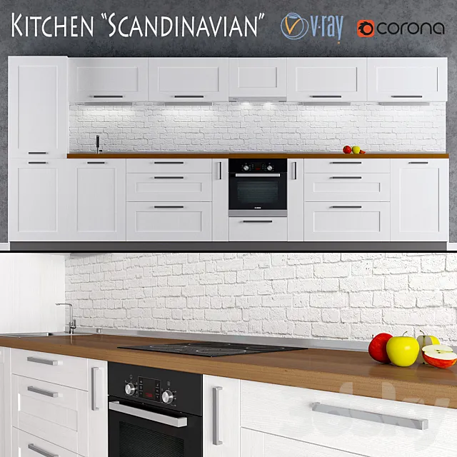 Kitchen Scandinavian 3DModel