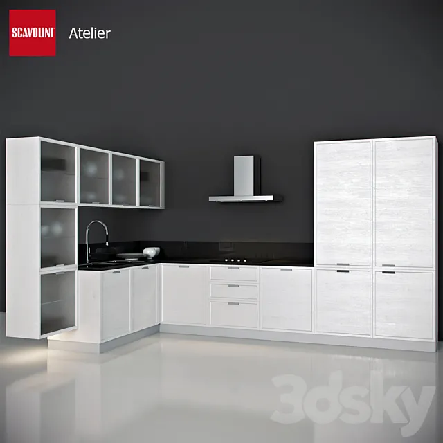 Kitchen Scavolini - Atelier 3DModel
