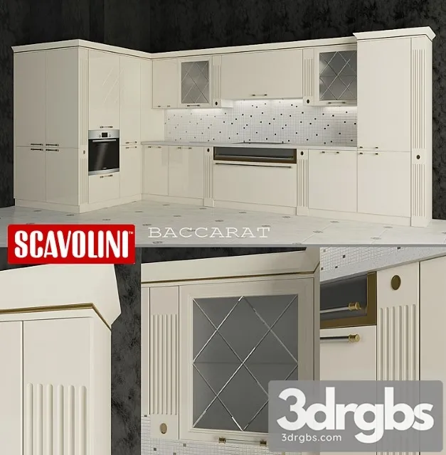 Kitchen Scavolini Baccarat 2 3D Model Free
