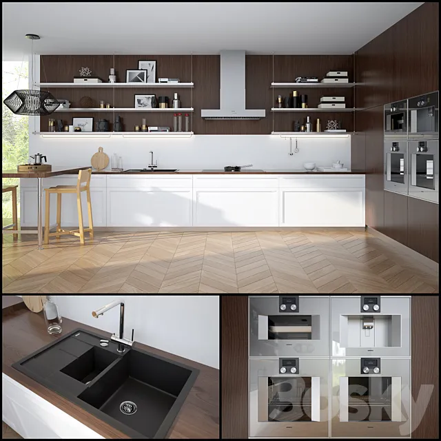 Kitchen Scavolini - Carattere 3D Model