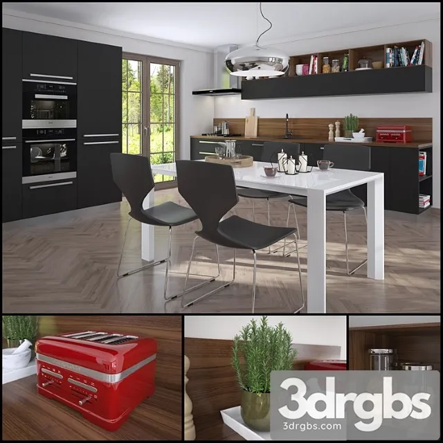 Kitchen Scavolini Fel 3D Model Free