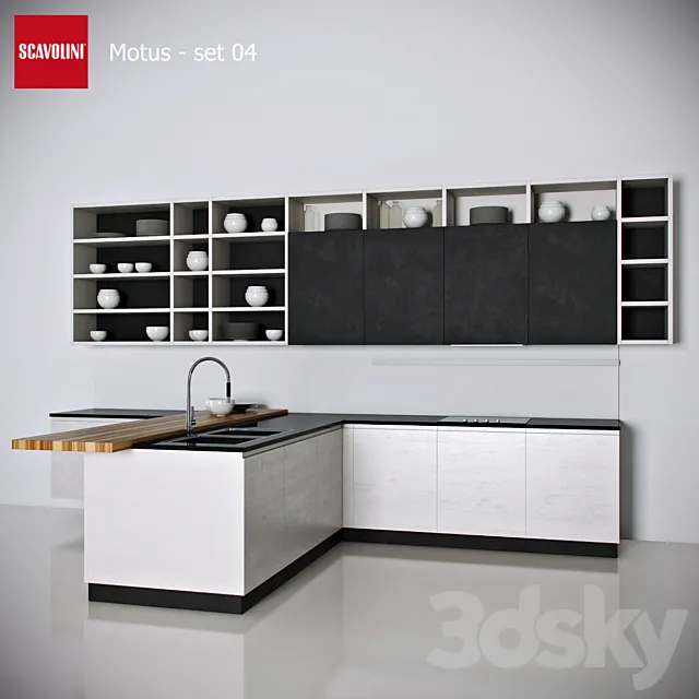 Kitchen Scavolini - Motus set 4 3DModel