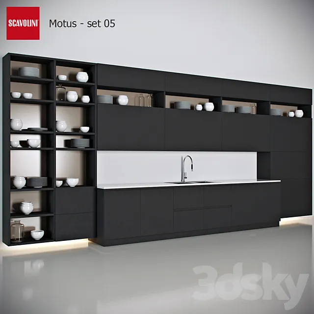 Kitchen Scavolini - Motus set 5 3DModel