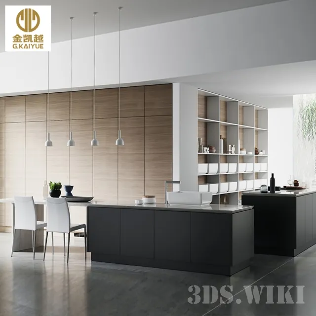 kitchen - Scavolini Qi Kitchen 3D Model