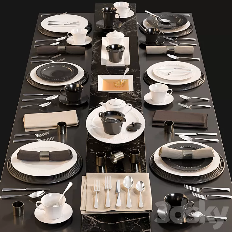 Kitchen Serving Table 2 3D Model