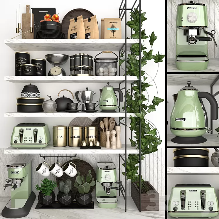 kitchen set 009 3D Model Free